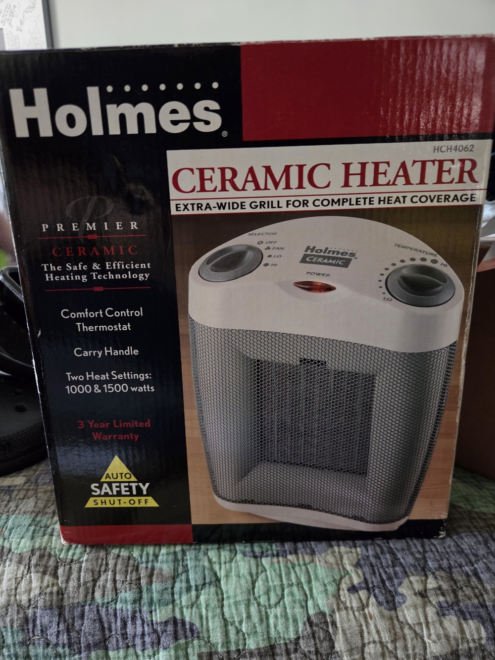 Holmes White Ceramic Space Heater - Compact Home Heater